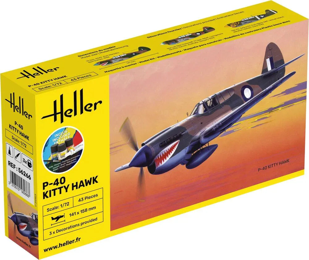 STARTER KIT P-40 Kitty Hawk - PremiumHobby