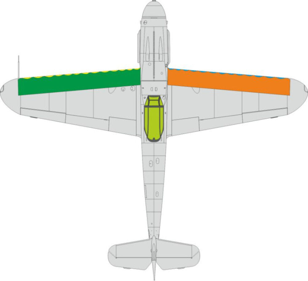 Bf 109G wings leading edge wavy lines