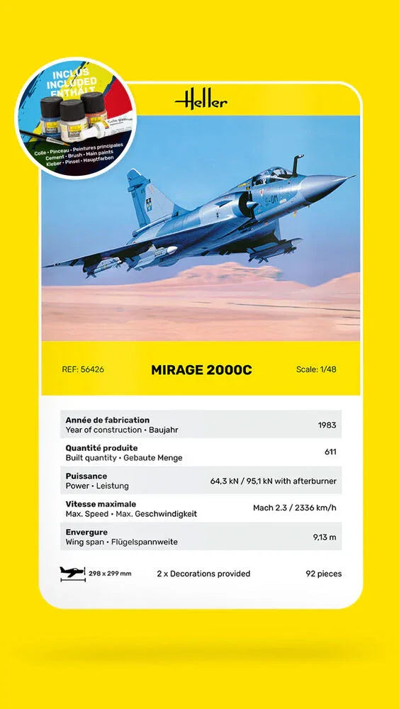 STARTER KIT Mirage 2000 C - PremiumHobby