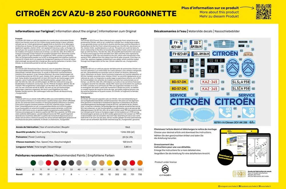 Citroen 2CV AZU-B 250 Fourgonnette - PremiumHobby