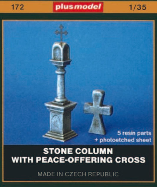 Steinläule mit Friedensangebot Kreuz