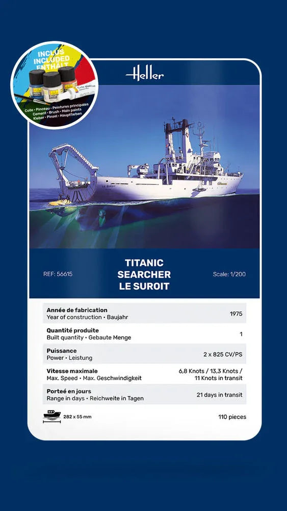 STARTER KIT Titanic Searcher "Le Suroit" - PremiumHobby