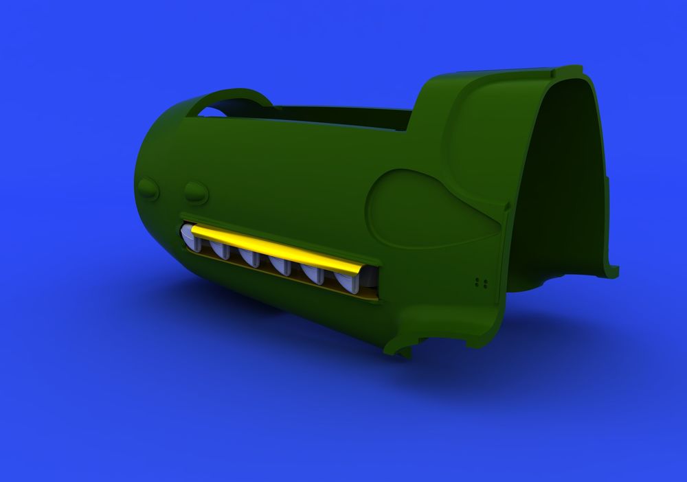 Bf 109G exhaust stacks for Eduard