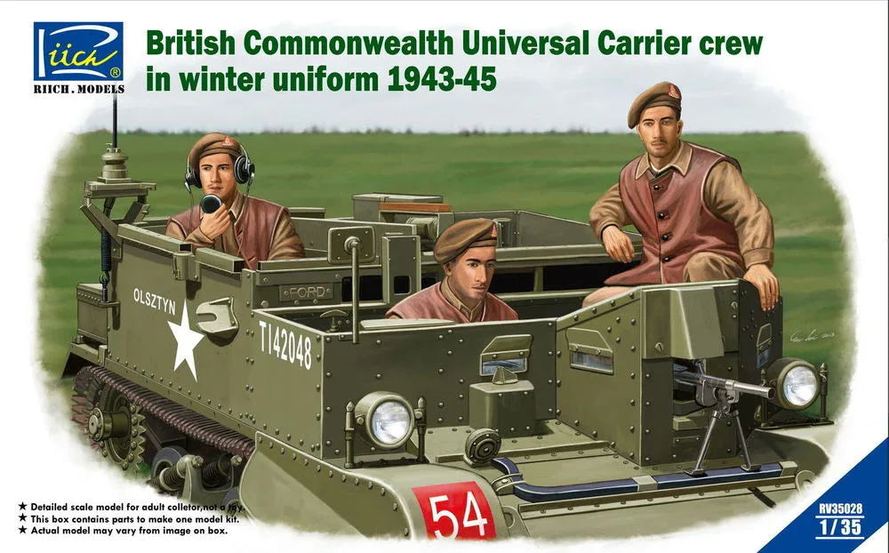 British Commenwealth Universal Carrier crew in winter Uniform 1943-45 - PremiumHobby