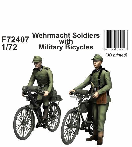 Wehrmacht Soldiers with Military Bicycles