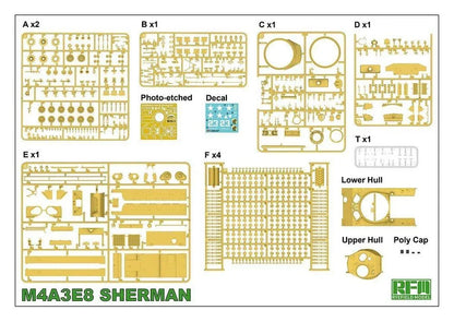 SHERMAN M4A3E8 W/Workable Track links - PremiumHobby