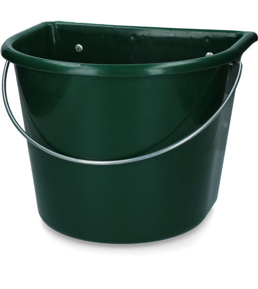Futtertrog 15 l mit Haken und Griff grün