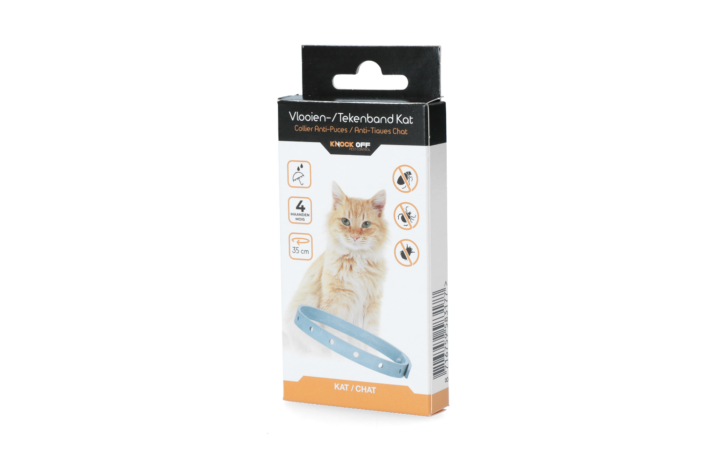 Knock Pest Floh-Zeckenhalsband 35 cm Katze NL + FR