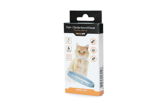 Knock Pest Floh-Zeckenhalsband 35 cm Katze DE + ENG