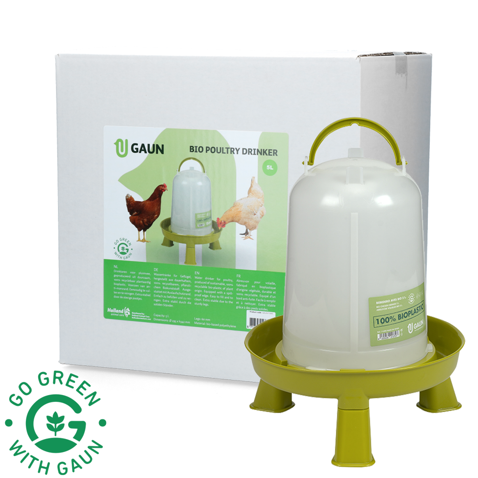 Geflügel Tränke 5 l Bio green lemon mit Ständer