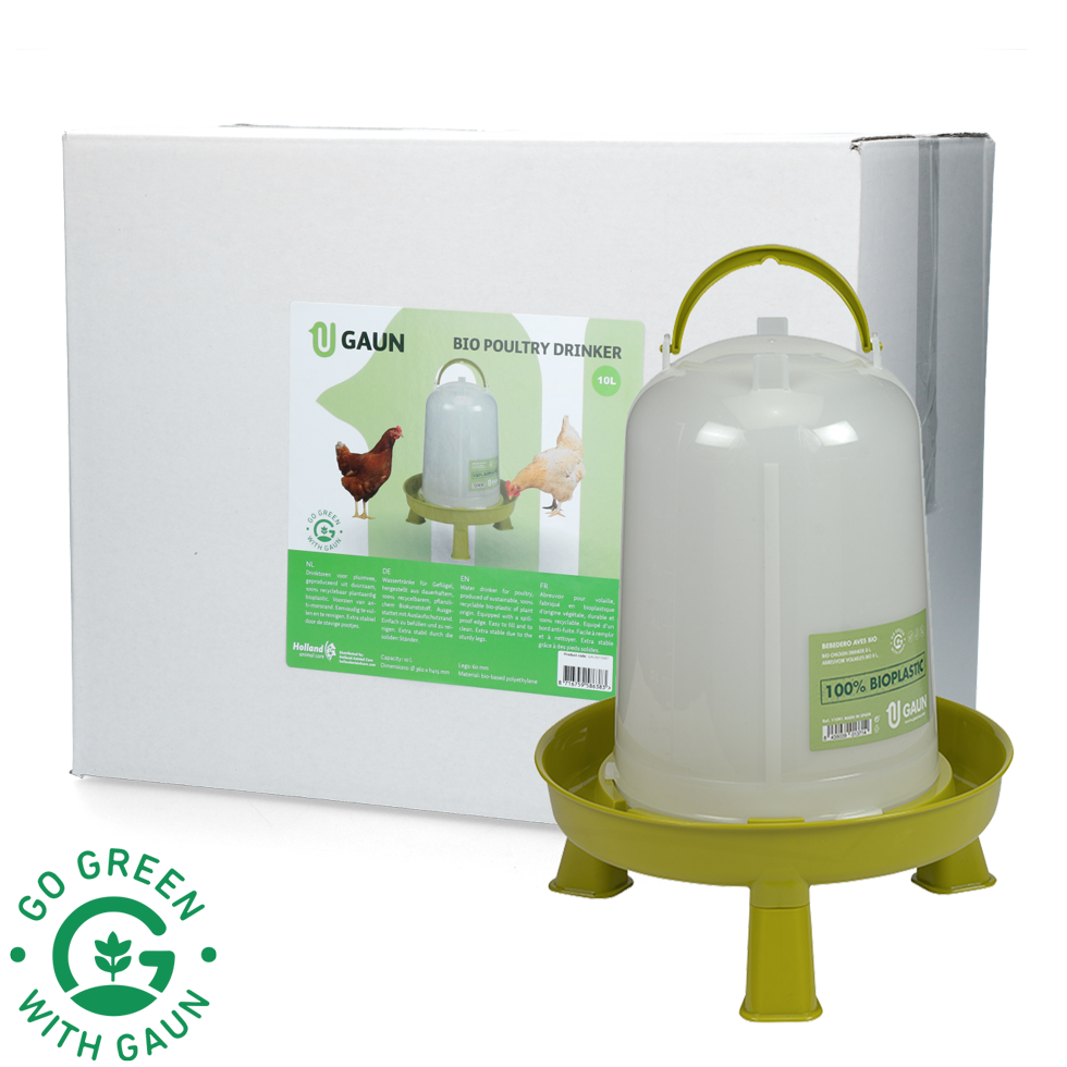 Geflügel Tränke 10 l Bio green lemon mit Ständer