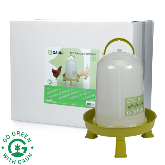 Geflügel Tränke 10 l Bio green lemon mit Ständer