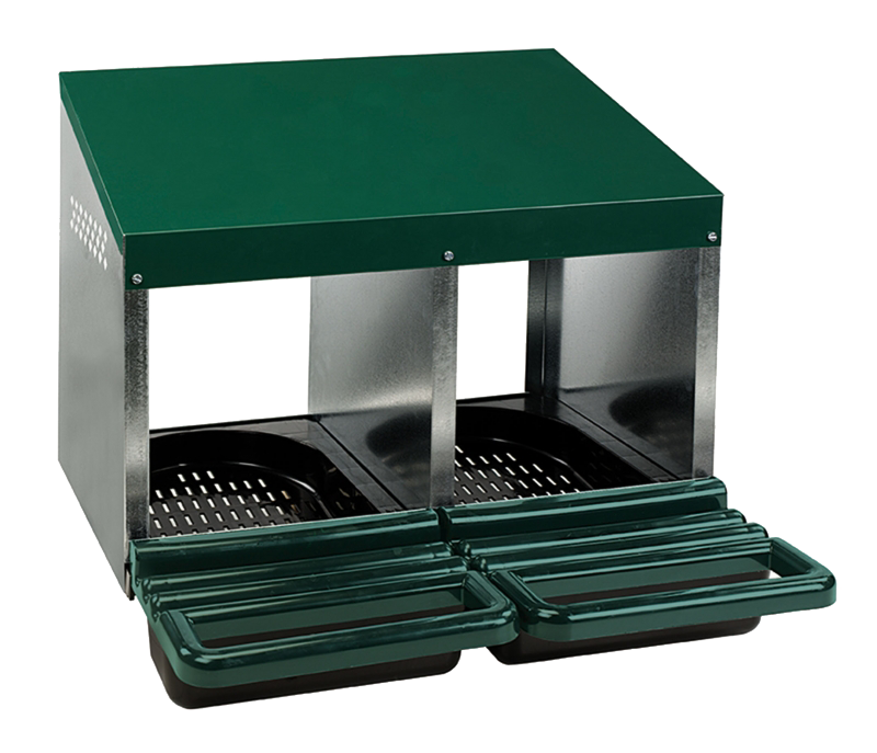 Geflügel Legenest (2 St.) mit Plastikboden