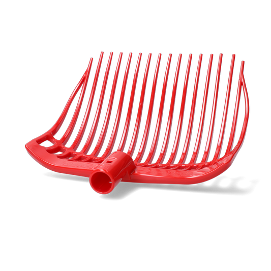 Dunggabel kunststoff Medium rot ohne Stiel