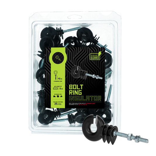 ZoneGuard Ringisolator schwarz mit wart mit Schraube (Metall