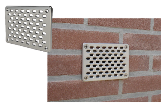 Edelstahl Gitter 10 x 14 cm für Löcher in Fassaden