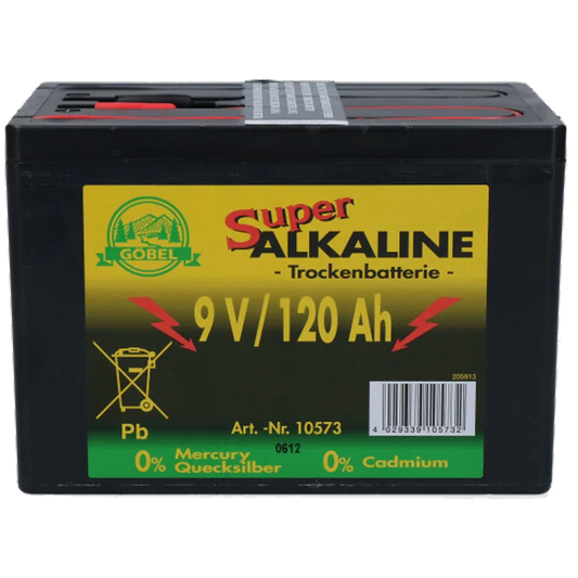 Trockenbatterie Durobat 9V/120Ah (H11,4 x L16,6 x B11,2 cm)