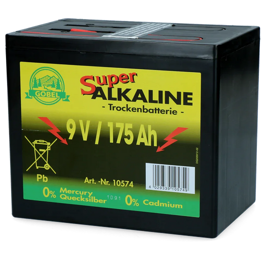 Trockenbatterie Durobat 9V/175 Ah (H16 x L19 x B13 cm)