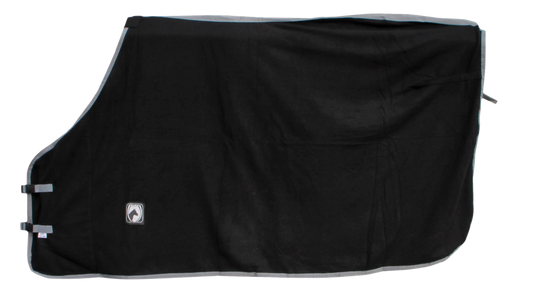 Excellent Fleece Decke schw/grau 135/185 cm