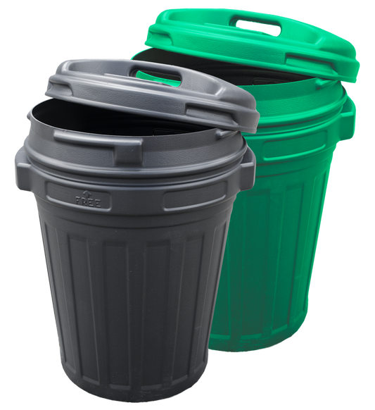 Futtertonne mit Drehverschluß 70 Liter Green