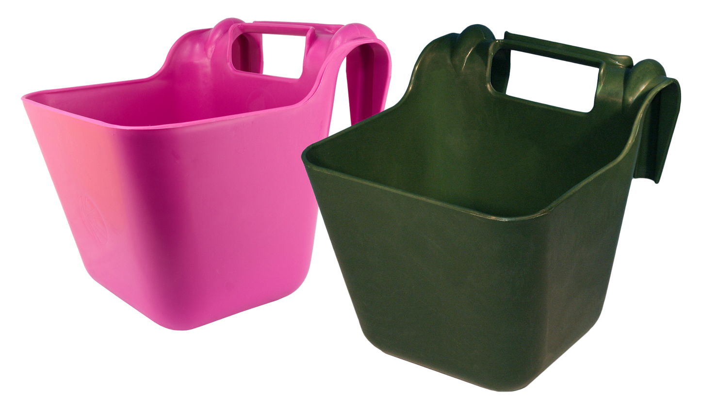 Futtertrog zum Einhängen grün 14 l kunststoff