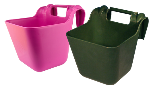 Futtertrog zum Einhängen grün 14 l kunststoff