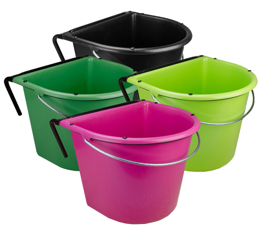 Futtertrog 15 l mit Einhängehaken und Henkel Grün