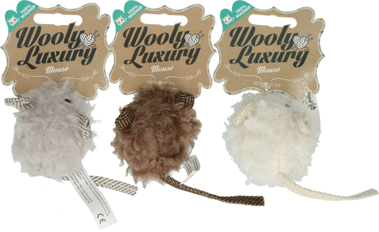 Wooly Luxury Maus Grau