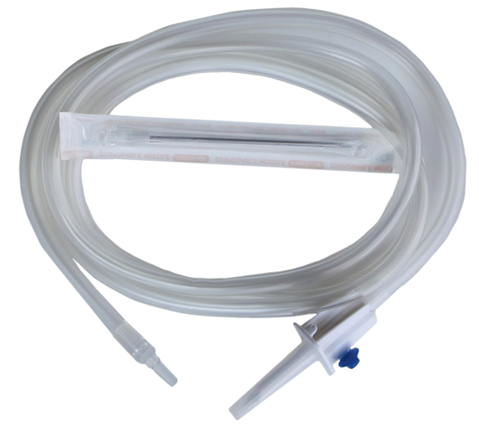 Infusionsset mit Durchstechnadel + Nadel