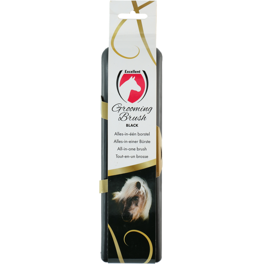 Excellent Horse Grooming Brush schwarz