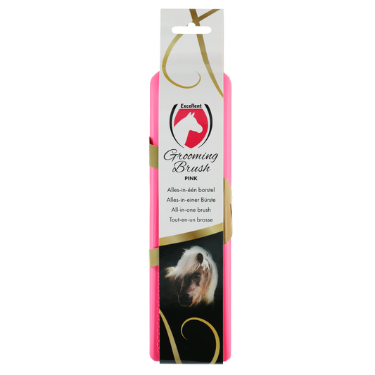 Excellent Horse Grooming Brush rosa