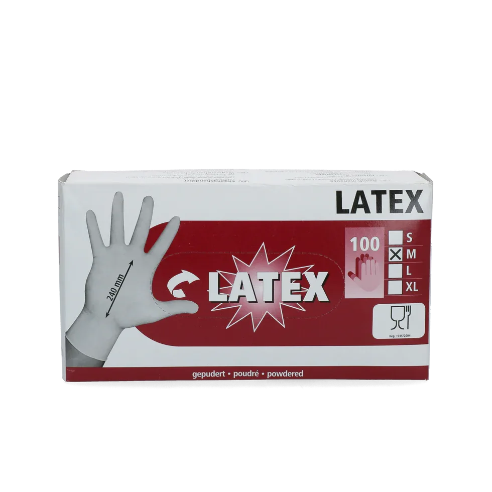 Handschuh Latex gepudert M (7-8) - PremiumHobby
