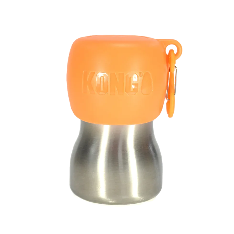 KONG H2O 255 ml Edelstahl Wasserflasche orange - PremiumHobby