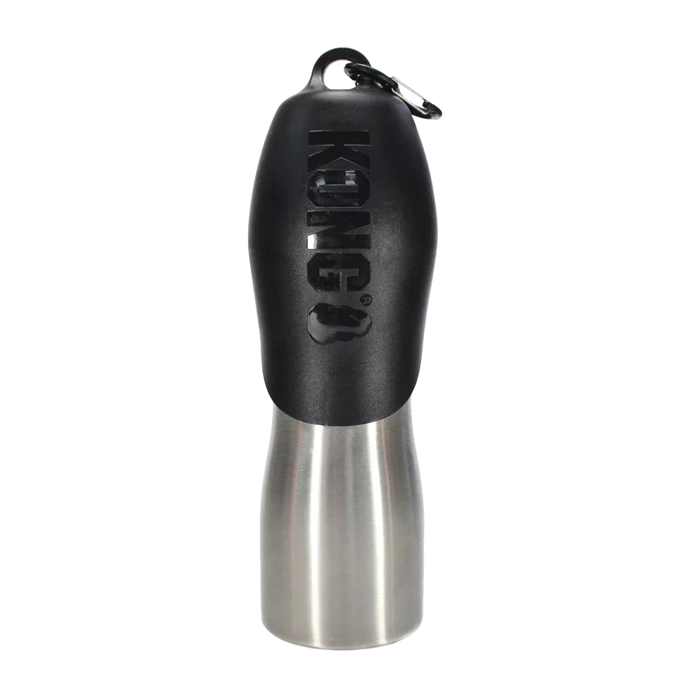 KONG H2O 740 ml Edelstahl Wasserflasche schwarz - PremiumHobby