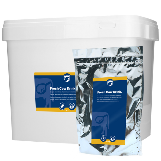 Abkalbetrunk in Beuteln