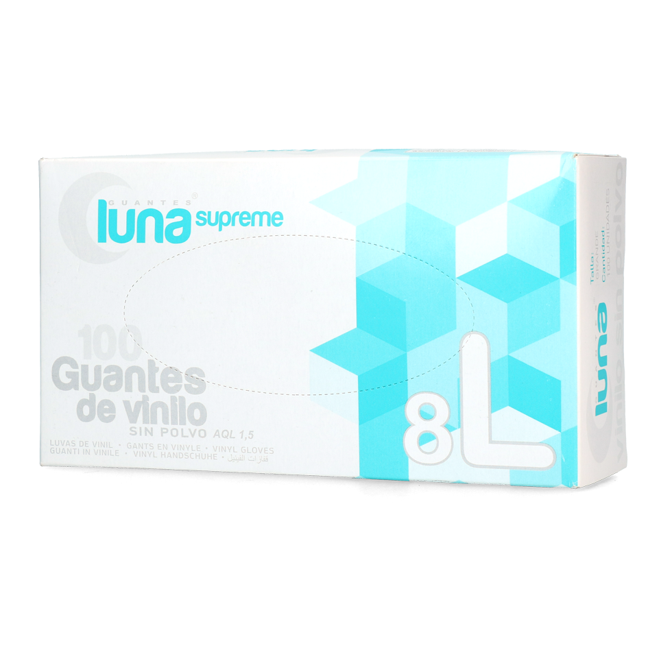 Melkerhandschuh Vinyl transparent L