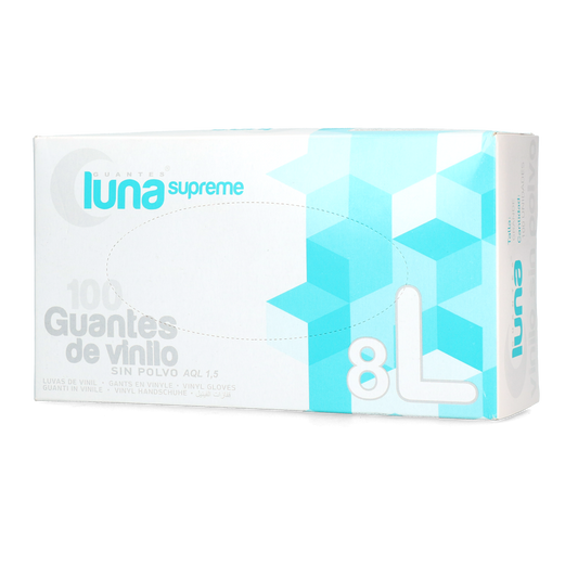 Melkerhandschuh Vinyl transparent L