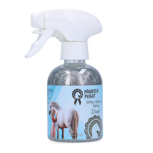 Paardenpraat Glitter Glamour Spray Silver