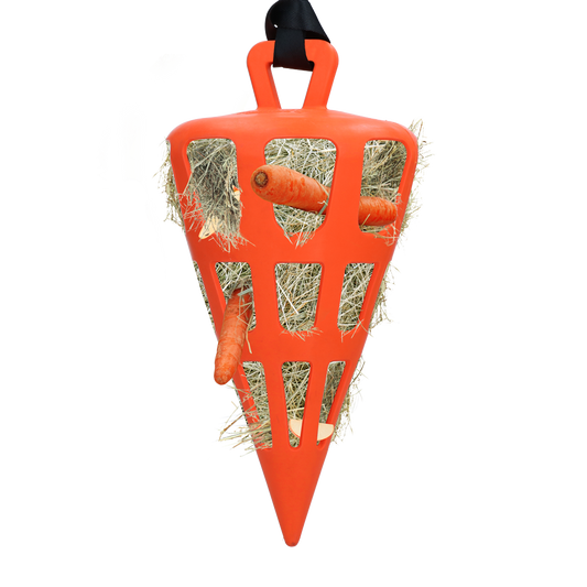 Hay Slowfeeder Fun and Flex 22 cm Orange Karotte