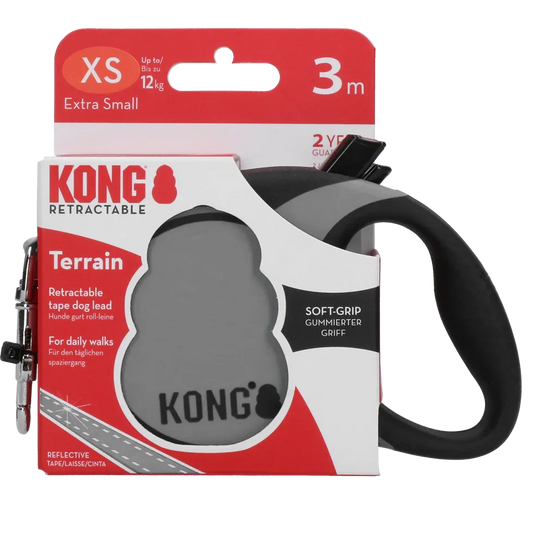 KONG Retractable Leash Terrain Grau XS (3m/12kg)