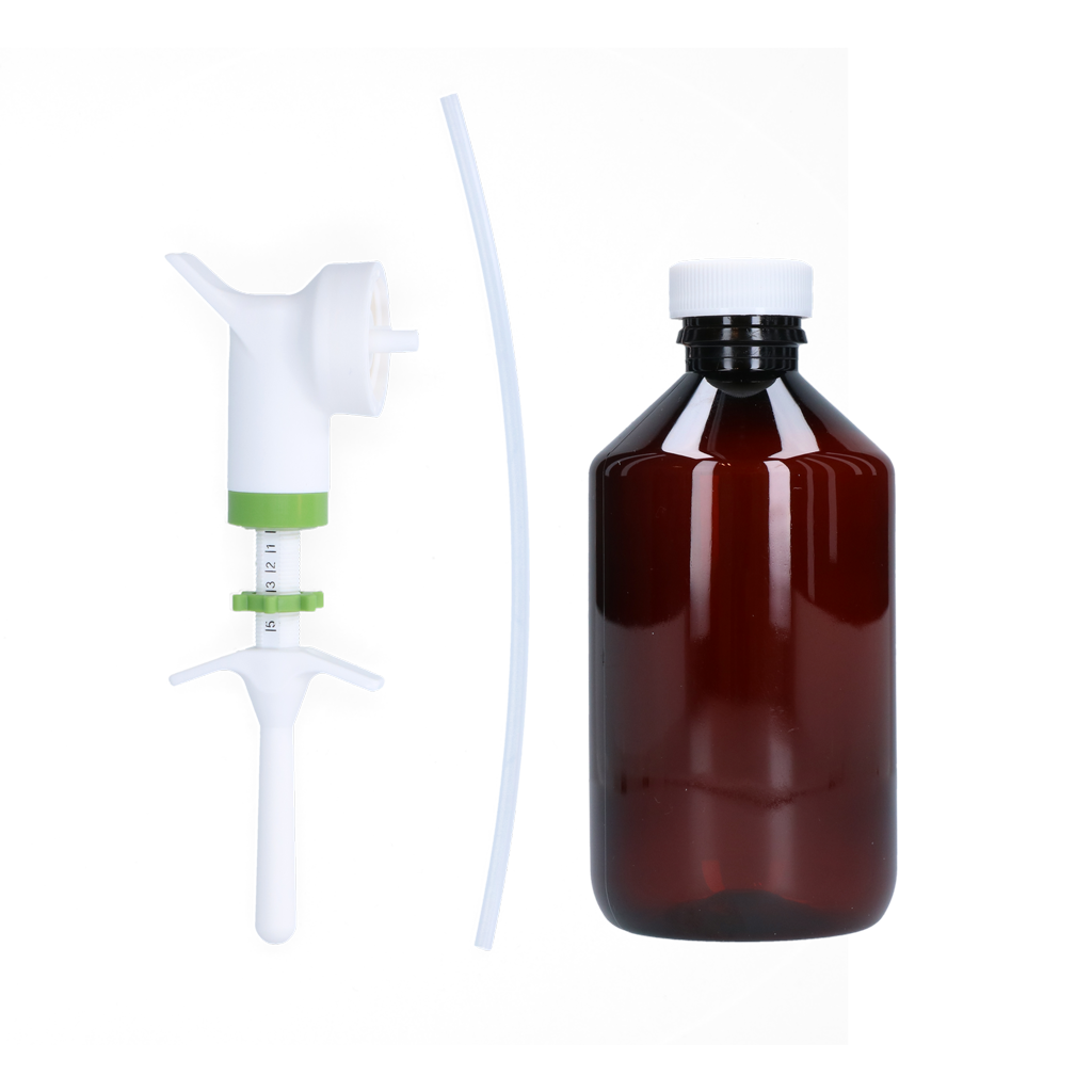 Drench-Flasche 300 ml + Deckel für Drench-Dose