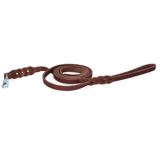 Spotted! Pro Leder Führleine Braun Klipphaken 1x180cm