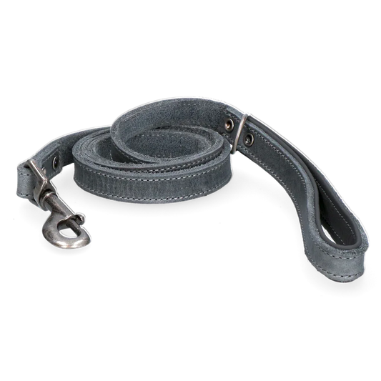 Spotted! Pro Leder Hundeleine Grau 1,8x130cm