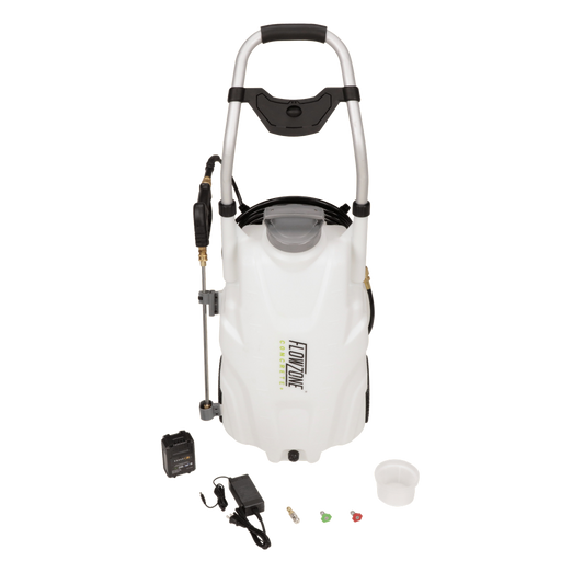 FlowZone Beton-Wagendrucksprüher Akku 34 Liter