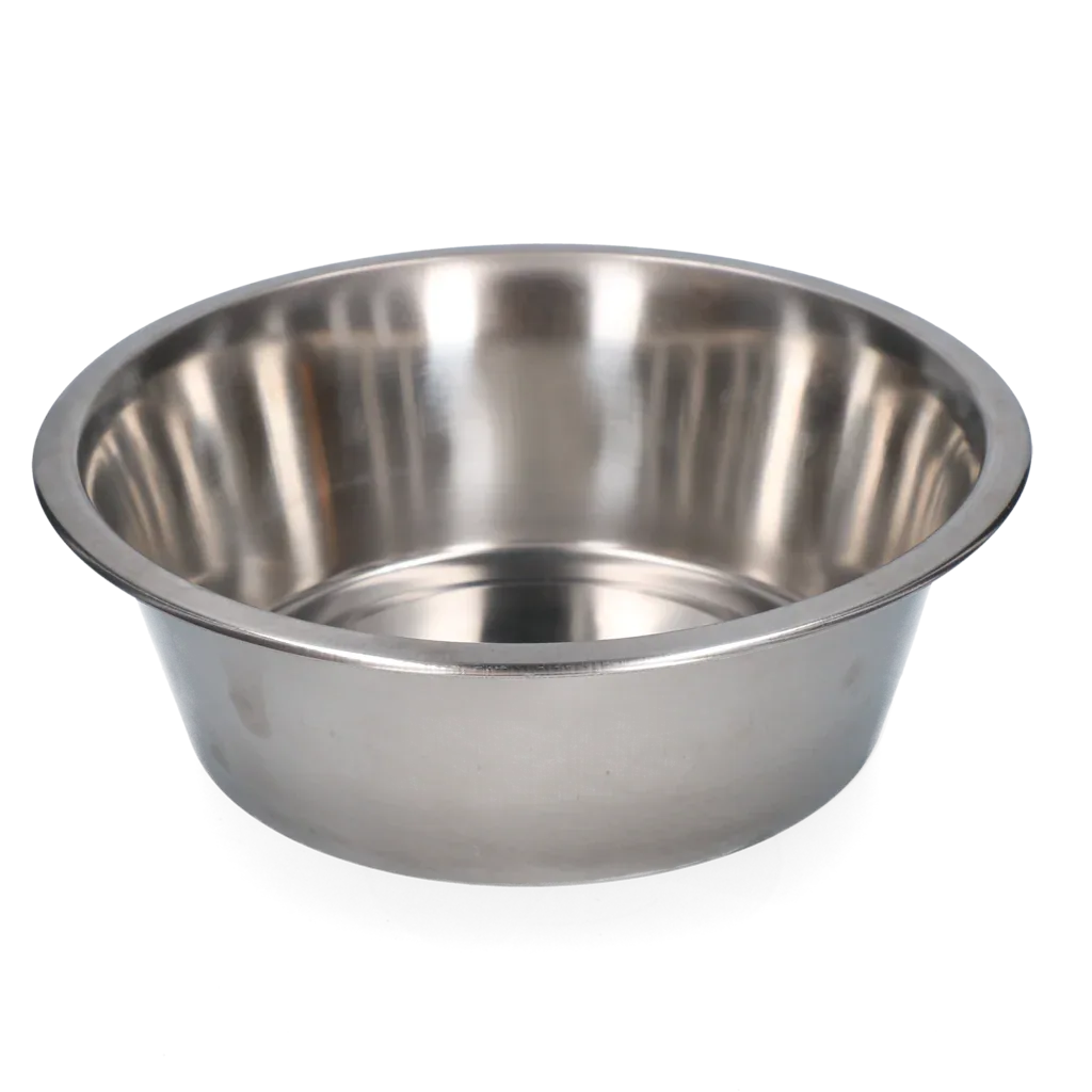 Futter- oder Trinkschale Edelstahl 2,80ltr Ø 25cm - PremiumHobby