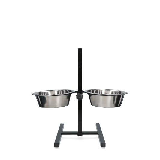 Futter- und Trinkschale Edelstahl T-Ständer 1,75ltr Ø 21cm