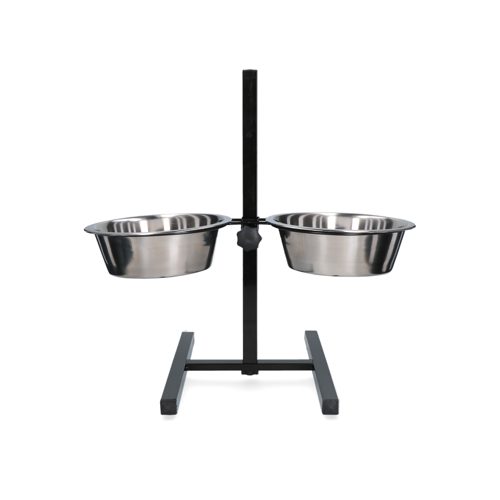 Feed and drink bowl stainless steel T-stand 2,80ltr Ø 25cm