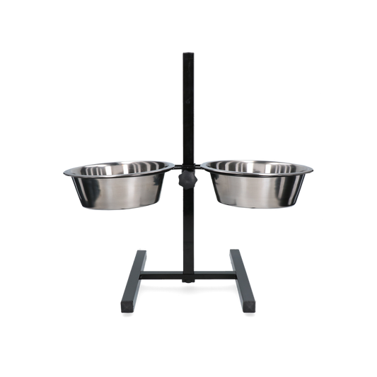 Feed and drink bowl stainless steel T-stand 2,80ltr Ø 25cm