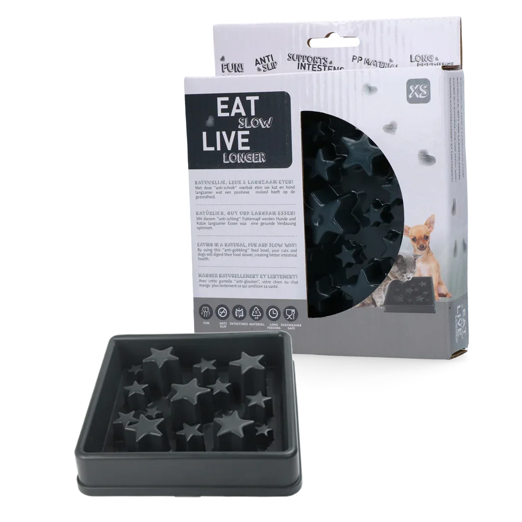 Eat Slow Live Longer Star Grey XS - PremiumHobby