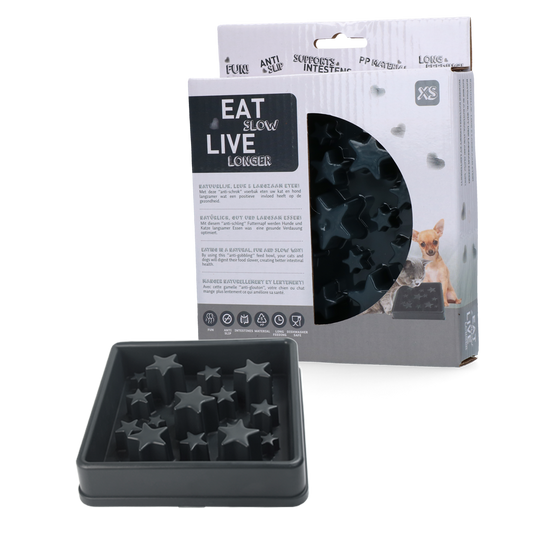 Eat Slow Live Longer Star Grey XS